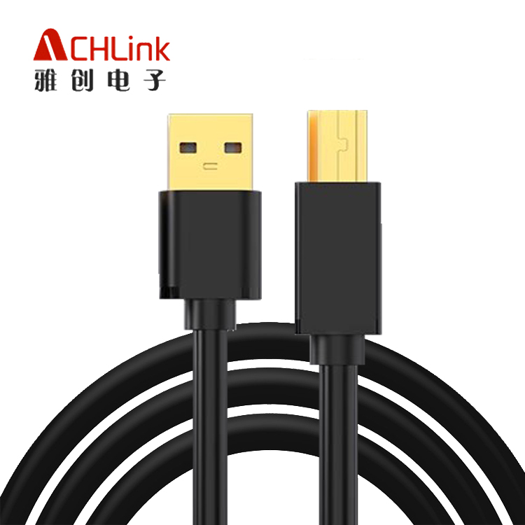 越南/國內(nèi)工廠USB2.0打印機A對B方口數(shù)據(jù)線ab打印線全銅電腦高速usb打印線廠家